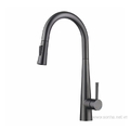 Vòi rửa bát đồng phủ nano nóng lạnh dây rút Kagol K70