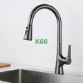 Vòi rửa bát nóng lạnh dây rút đồng Kagol K66