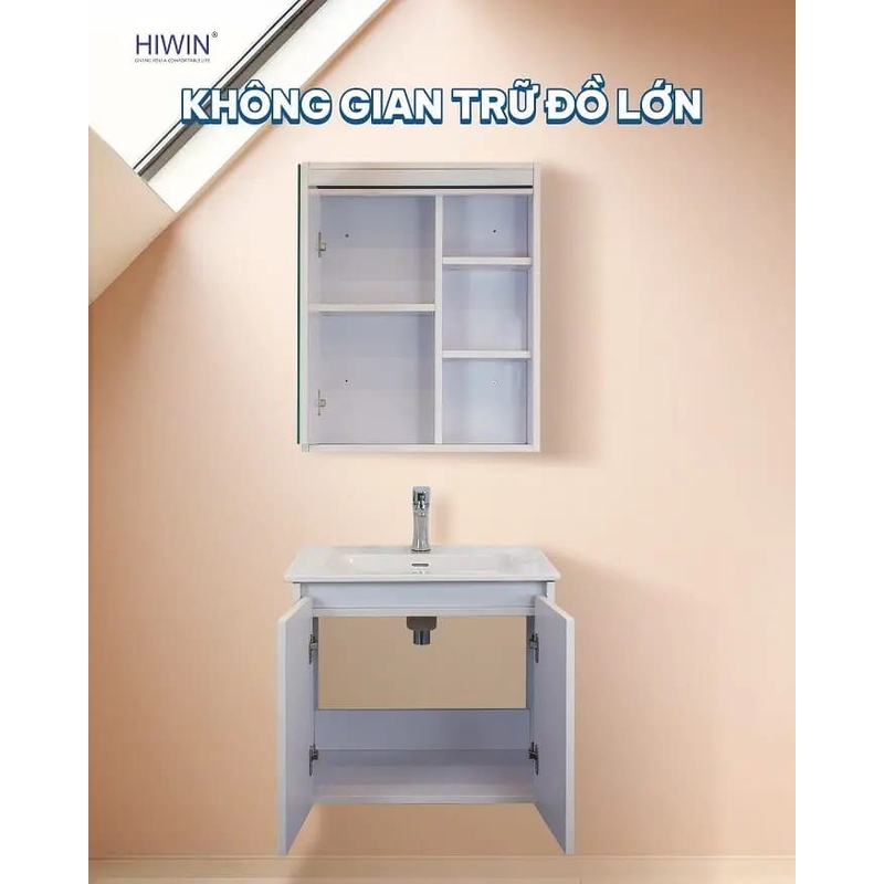 Bộ tủ chậu Lavabo treo tường Hiwin YP-015