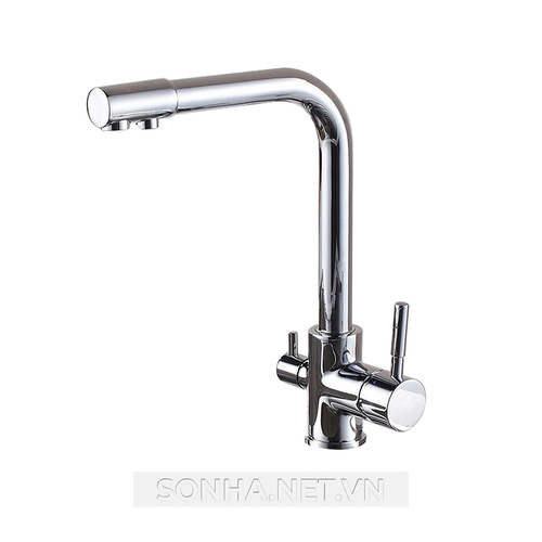 Vòi rửa bát đồng 3 đường nước Kagol K22