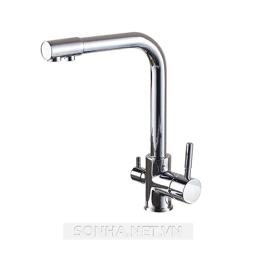 Vòi rửa bát đồng 3 đường nước Kagol K22