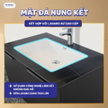 Bộ tủ chậu Lavabo treo tường chất liệu nhựa đen Hiwin YP-010