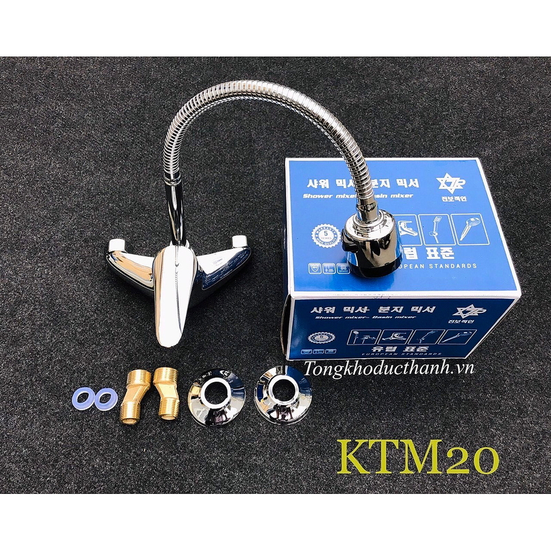Vòi rửa bát nóng lạnh treo tường Kagol KTM20