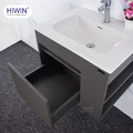 Bộ tủ chậu Lavabo treo tường gương mài cắt hình gấu Hiwin YP-1471