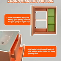 Bộ tủ chậu Lavabo treo tường đèn led cảm biến thông minh Hiwin YS-2615