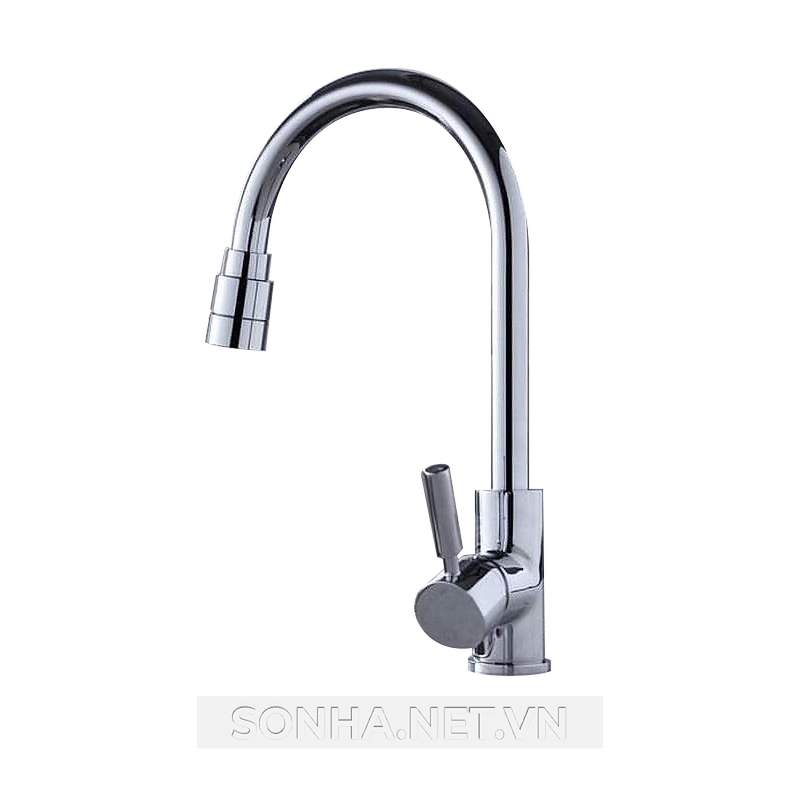 Vòi rửa bát nóng lạnh cần cứng thân tròn Kagol K26