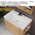 Chậu Rửa Lavabo dương vành Caesar LF5358