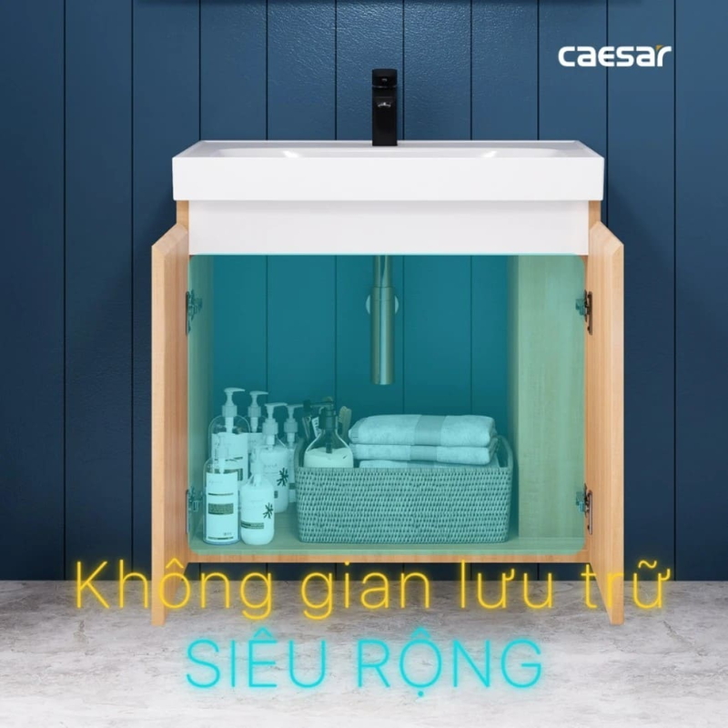 Tủ Lavabo Phòng Tắm Caesar EH15357CRW7V (Không gồm lavabo và vòi)