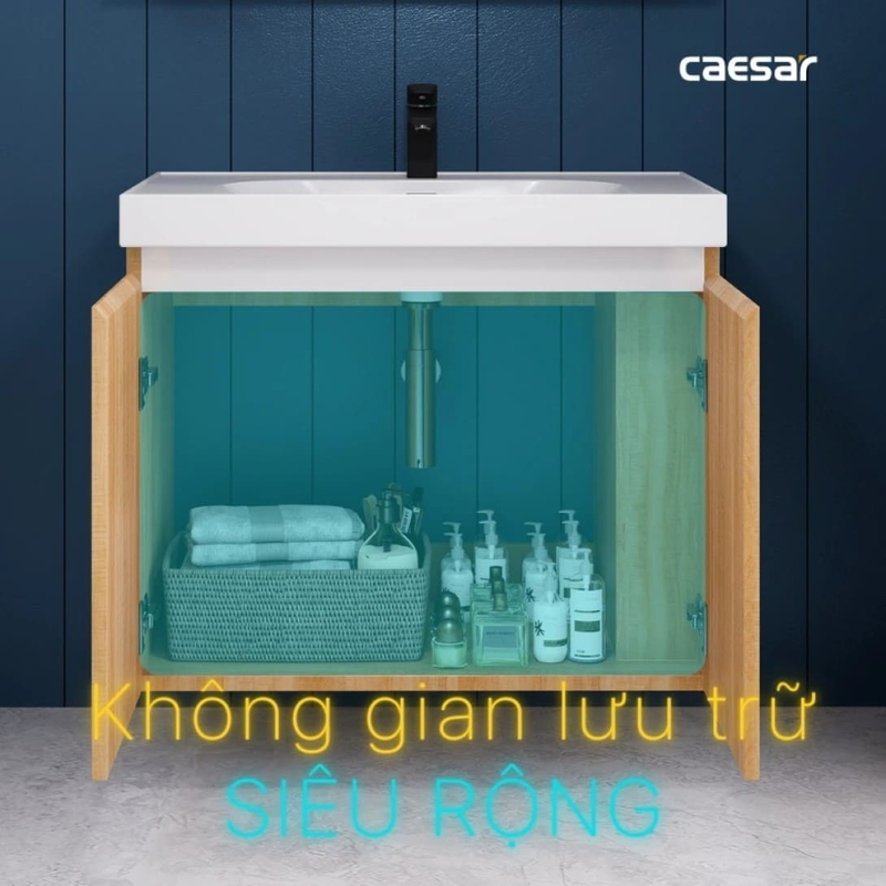 Tủ Lavabo Phòng Tắm Caesar EH15358CRW7V (Không gồm lavabo và vòi)
