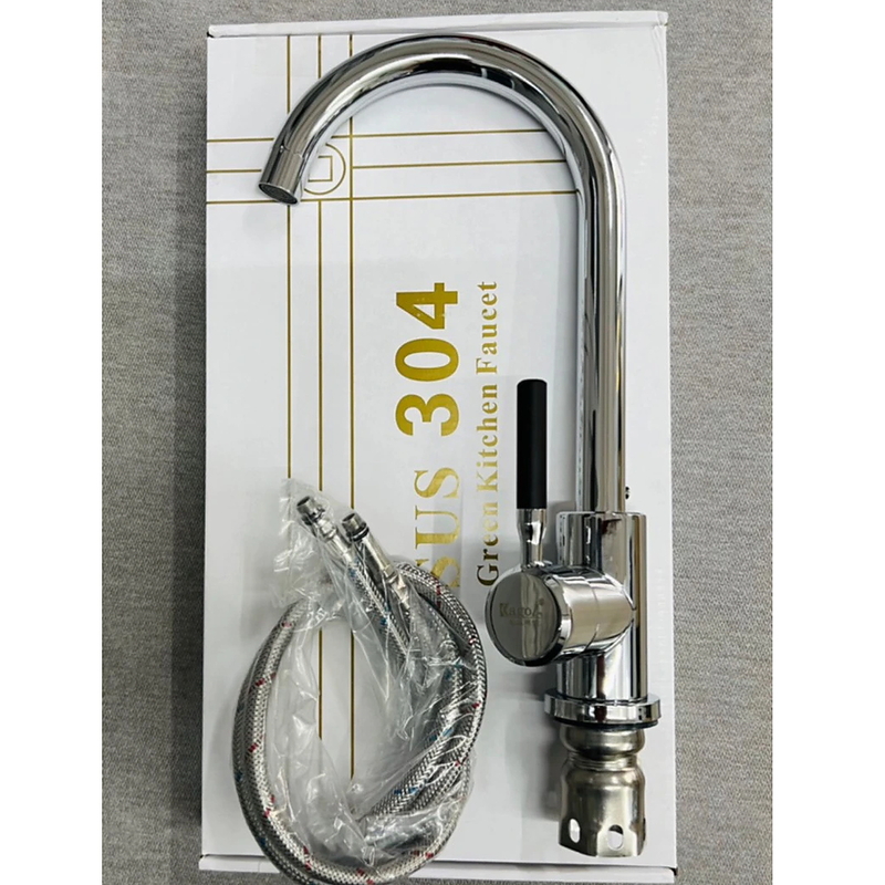 Vòi rửa bát nóng lạnh cần cứng thân tròn Kagol K35