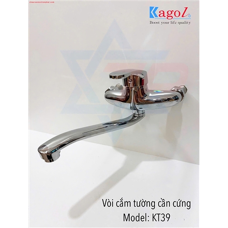 Vòi rửa bát nóng lạnh treo tường Kagol KT39