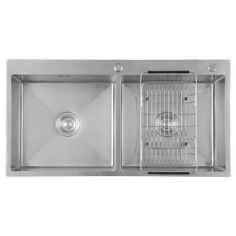 Chậu Rửa Chén Inox 2 Hộc Caesar KSH02H100SX