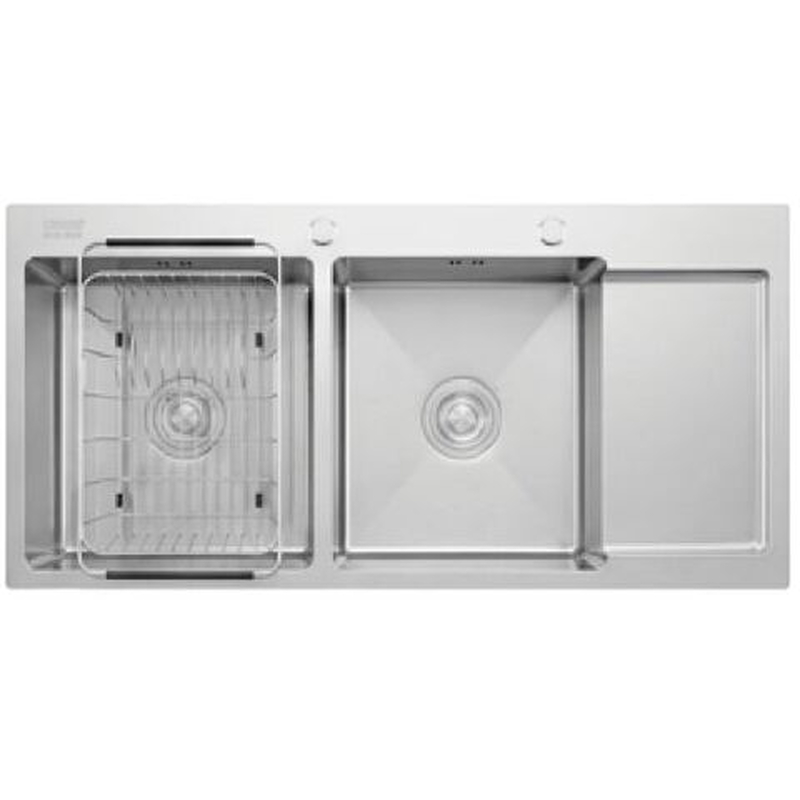 Chậu Rửa Chén Inox 2 Hộc Có Bàn Caesar KSH22H100SX