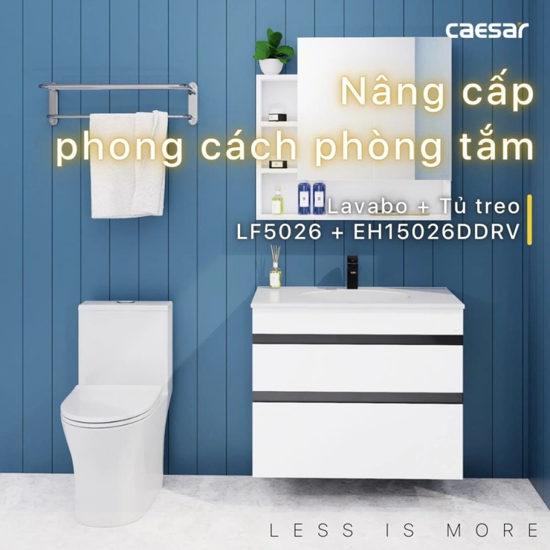 Bộ Tủ Lavabo Caesar LF5026+EH15026DDRV