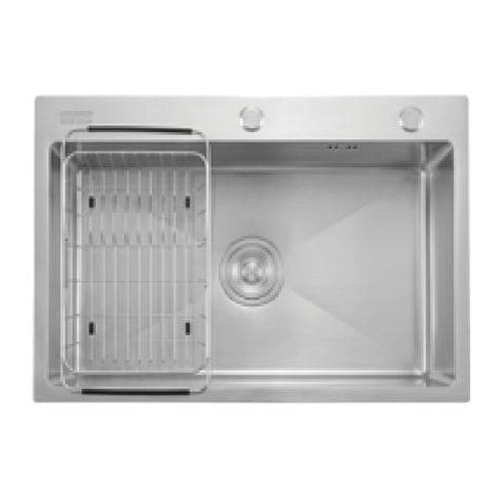 Chậu Rửa Chén Inox 1 Hộc 600x450mm Lắp Nổi Caesar KSH01H060SX 
