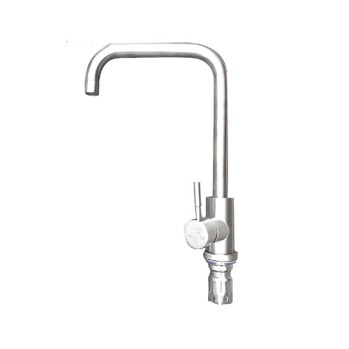 Vòi rửa bát inox nóng lạnh cần cứng thân tròn Kagol K59