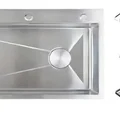 Chậu Rửa Chén Inox 1 Hộc 750x460mm Lắp Âm Caesar KSH01H075SX
