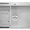Chậu Rửa Chén Inox 1 Hộc 820x450mm Lắp Nổi Caesar KSH01H082SE