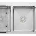 Chậu Rửa Chén Inox 2 Hộc Có Bàn Caesar KSH22H100SX