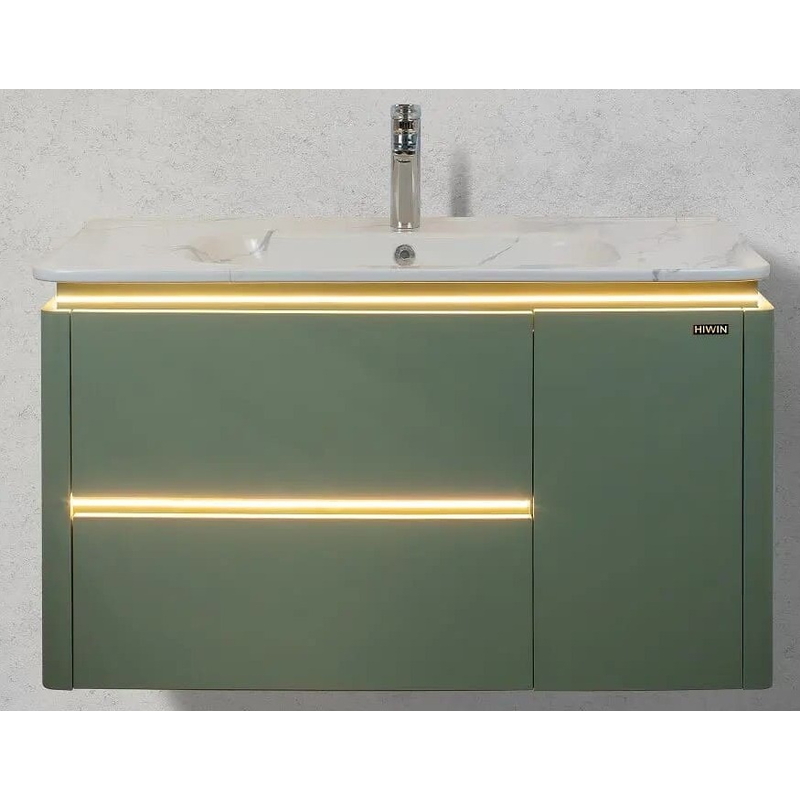 Bộ tủ chậu Lavabo có đèn led cảm biến Hiwin YP-1475