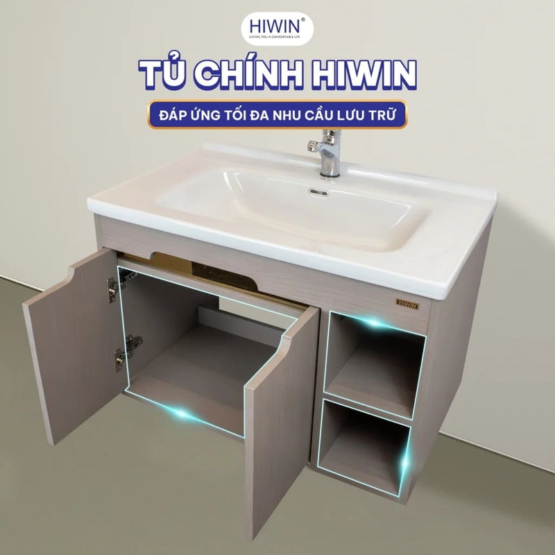Bộ tủ chậu Lavabo nhựa PVC Hiwin YS-2630