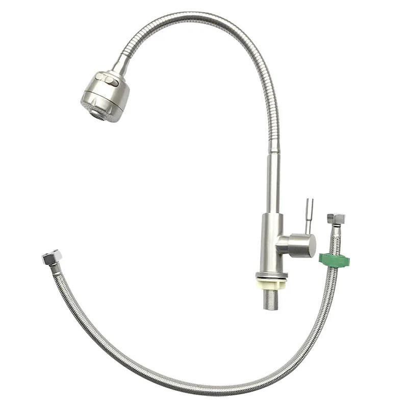 Vòi rửa bát 1 đường nước thân mềm Kagol KM33