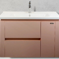 Bộ tủ chậu Lavabo màu hồng tinh tế Hiwin YP-1474