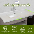 Bộ tủ chậu Lavabo Plywood treo tường hiện đại Hiwin YS-2633
