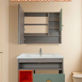 Bộ tủ chậu Lavabo nhựa PVC Hiwin YS-2634