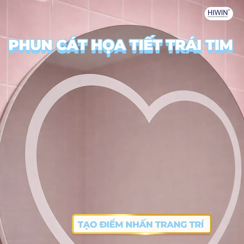 Gương đèn led hình trái tim Hiwin M-C6060LH-H