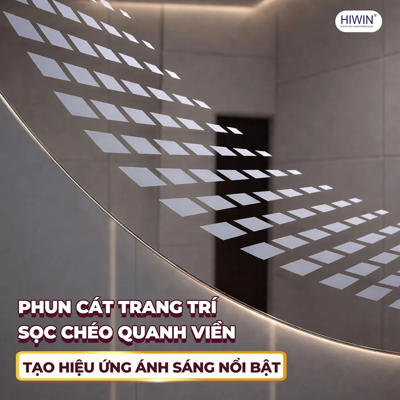 Gương tròn led cảm ứng Hiwin M-C6565LD-H