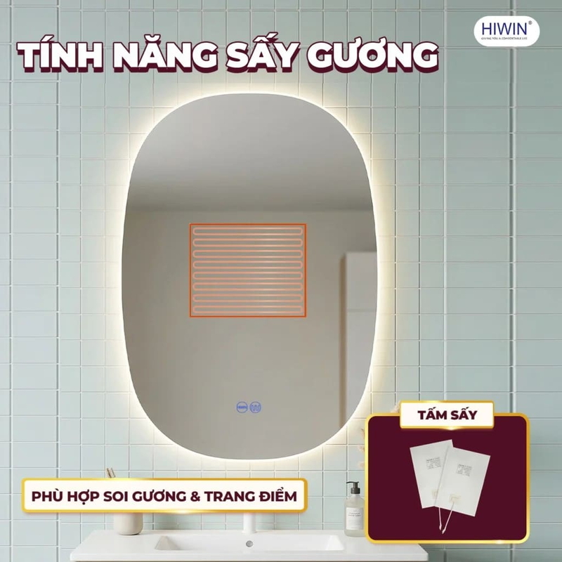 Gương thông minh đèn led Hiwin M-E5070LD-H