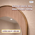 Gương soi nhà tắm khung Inox Hiwin M-E4076LD-GW
