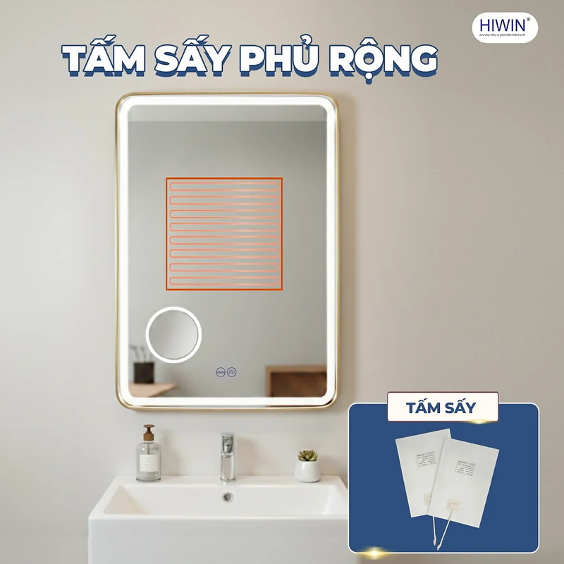Gương cảm ứng phóng đại 3X Hiwin M-V5889LD3X-S