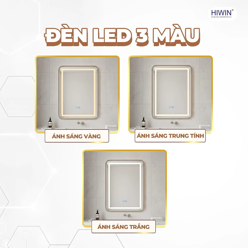 Gương đèn led cảm ứng Hiwin M-V7959LD-W