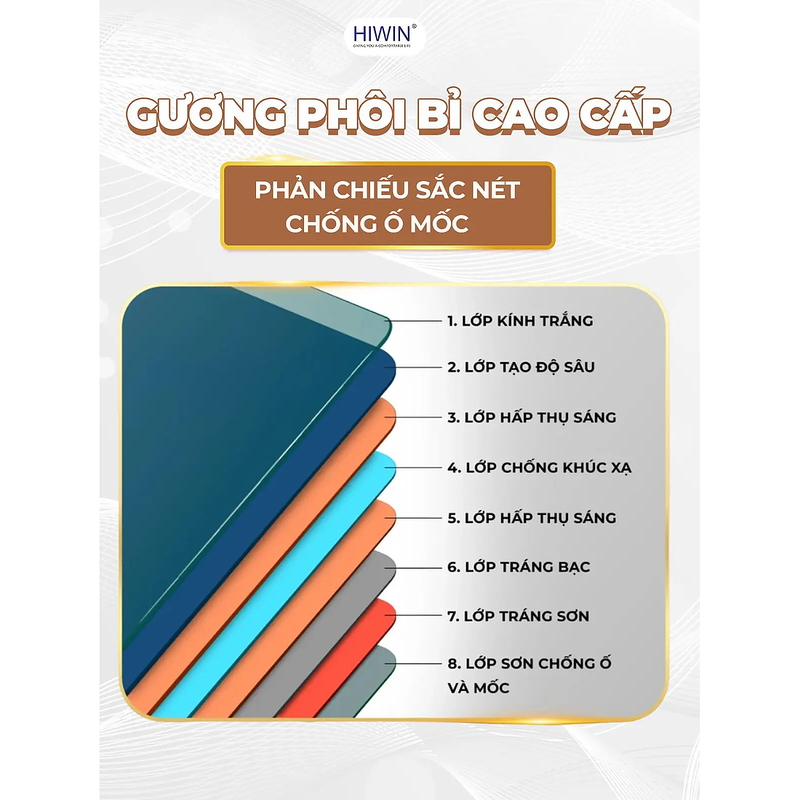 Gương đèn led cảm ứng Hiwin M-V7959LD-W