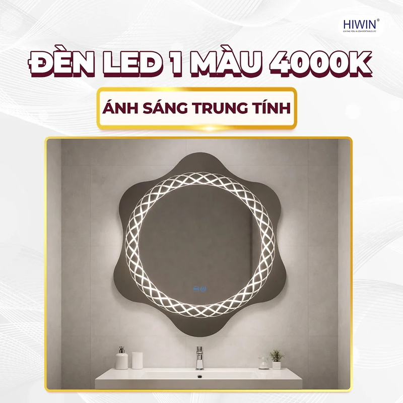 Gương nhà tắm cảm ứng Hiwin M-ZW6370LD-H