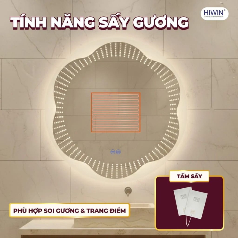 Gương soi thông minh Hiwin M-C8080LDW-H