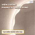 Gương đèn led cảm ứng hình tròn lượn sóng Hiwin M-C8080LW-H