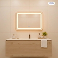 Gương đèn led cảm ứng chữ nhật Hiwin M-R4969LD-W