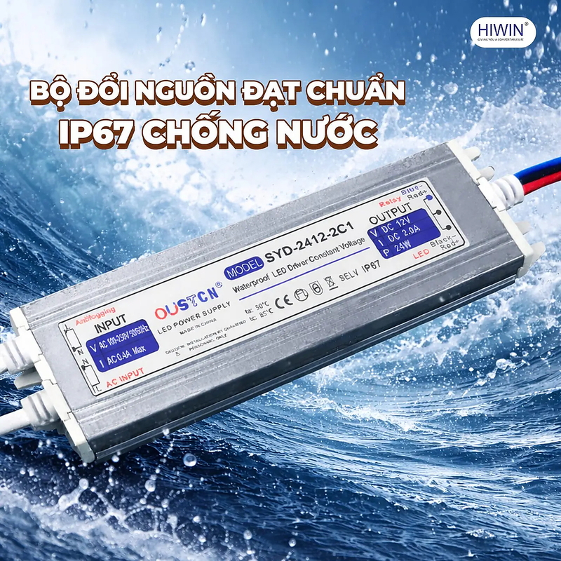 Gương led cảm ứng hình elip Hiwin M-E6075L-H LED 6000K
