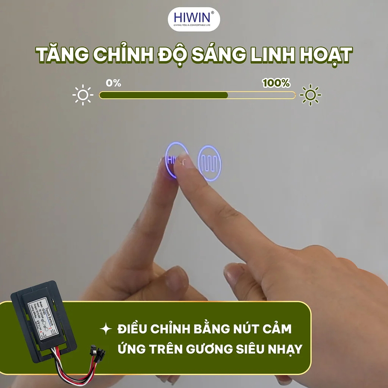 Gương thông minh hình elep Hiwin M-O6080LD-H