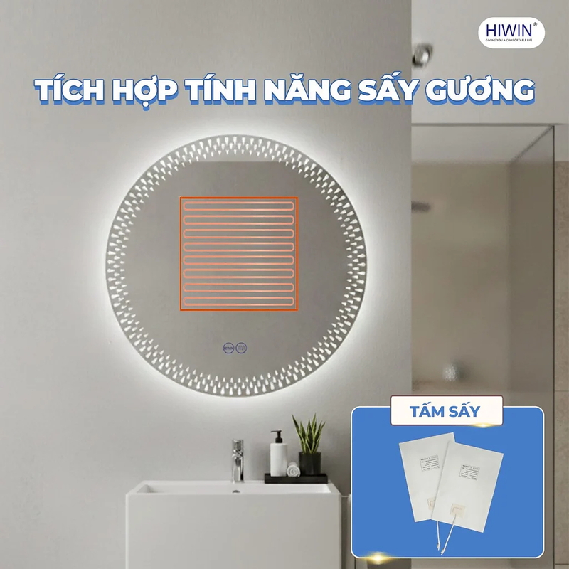 Gương thông minh hình tròn Hiwin M-CW650LD-H