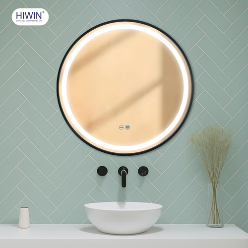 Gương thông minh hình tròn khung đen Hiwin M-C5858LD-B
