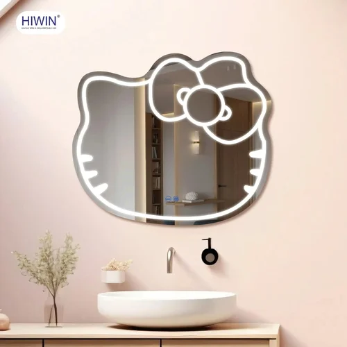 Gương Đèn LED Cảm Ứng Hình Hello Kitty Hiwin M-KT8090LD-H