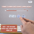 Gương thông minh hình bát giác khung inox Hiwin M-O4887LDWT-P