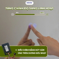 Gương thông minh hình chữ nhật đứng khung inox vàng xước Hiwin M-V8060LD-P
