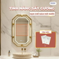 Gương thông minh hình bát giác khung inox Hiwin M-O4887LDWT-P
