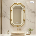 Gương thông minh hình bát giác khung inox Hiwin M-O4887LDWT-P