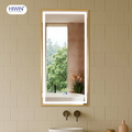 Gương thông minh hình chữ nhật khung màu vàng Hiwin M-V4898LD-P